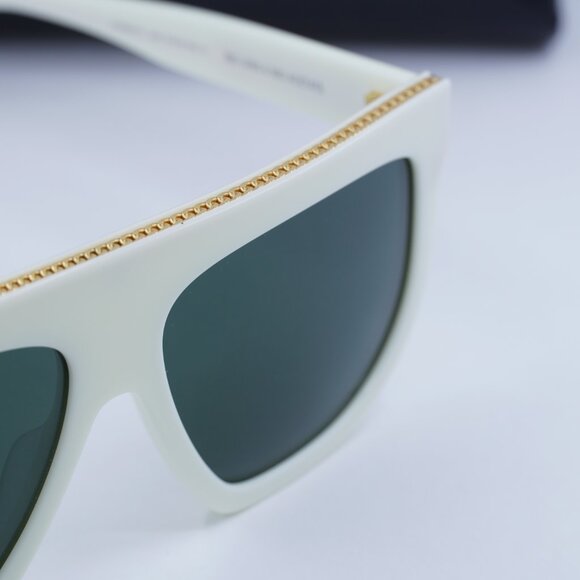 Final Price! Stella McCartney SC40030I-Y 25N Ivory/Green Sunglasses main image 6